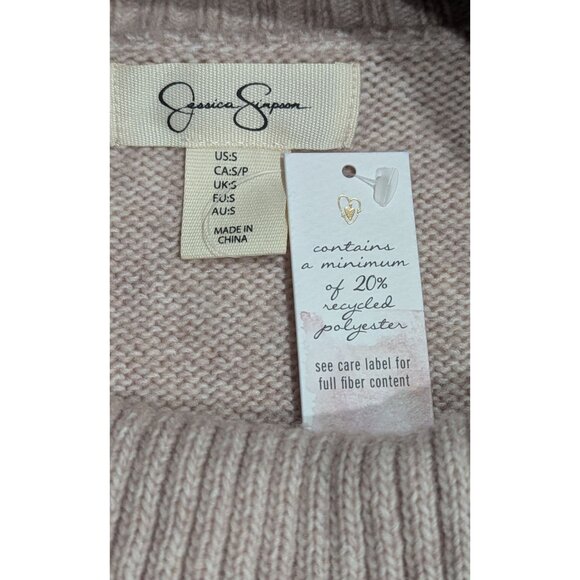 💫 Jessica Simpson Ribbed Foldover Turtleneck Sweater – Size S – NWT - Picture 6 of 6